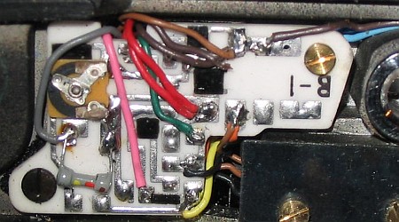 wiring under the bottom in detail